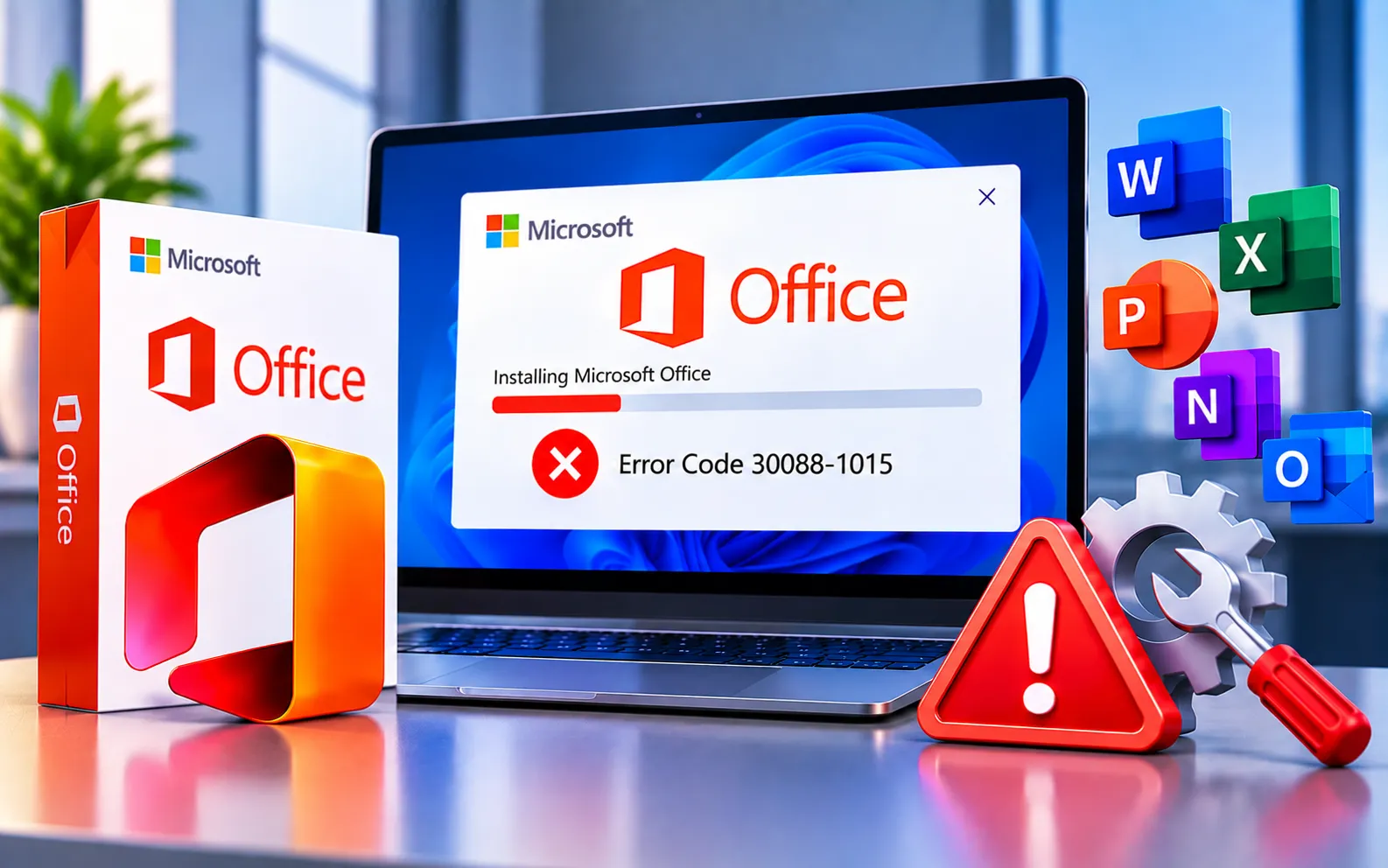 Microsoft Office Error Code 30088-1015 fix